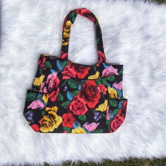 Vera Bradley Handbags - Vera Bradley Havana Rose Pleated Tote NWT